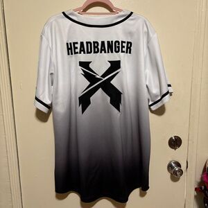 Excision Headbanger Jersey black & white ombré size: XXL